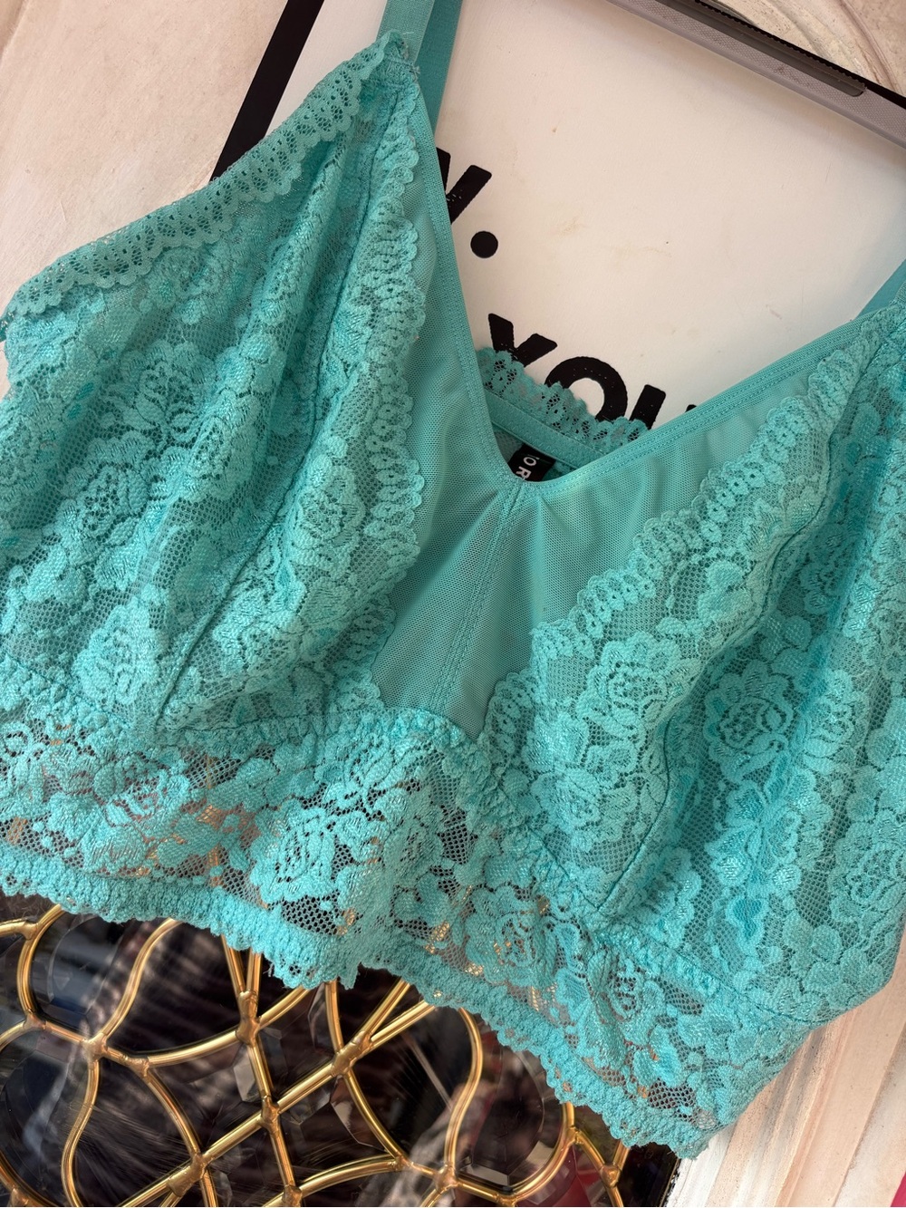 torrid Teal Lace Bralette - Picture 5 of 5